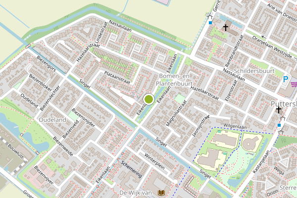 Ambulance-melding op Eikenlaan, Puttershoek op 4 juni, kaart-overzicht