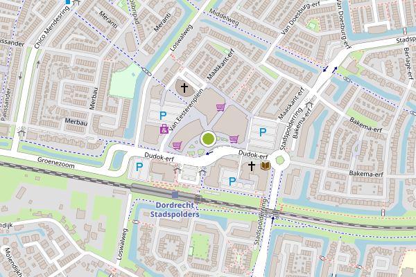 Ambulance-melding op Van Eesterenplein, Dordrecht op 5 juni, kaart-overzicht