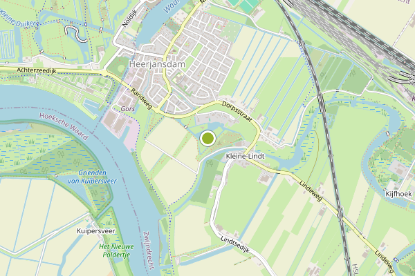 Ambulance-melding op Het Buitenland, Heerjansdam op 6 juni, kaart-overzicht
