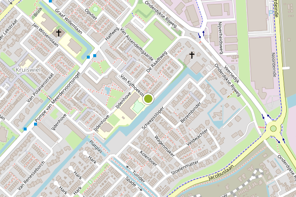 Ambulance-melding op Van Kijfhoekstraat, Hendrik-Ido-Ambacht op 6 juni, kaart-overzicht