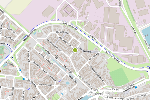 Ambulance-melding op Van der Merckstraat, 's-Gravendeel op 6 juni, kaart-overzicht