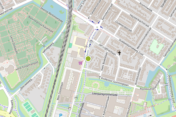 Ambulance-melding op Prof. Waterinklaan, Dordrecht op 7 juni, kaart-overzicht