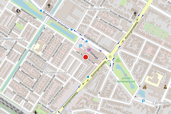 Brandweer-melding op van Ruisdaelstraat, Zwijndrecht op 8 juni, kaart-overzicht