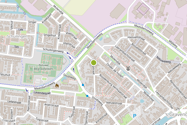 Ambulance-melding op Kooijstraat, 's-Gravendeel op 8 juni, kaart-overzicht