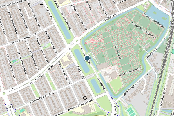 Politie-melding op Nassauweg, Dordrecht op 9 juni, kaart-overzicht