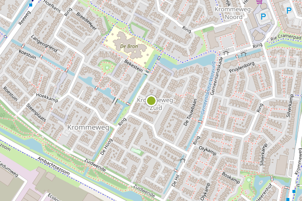 Ambulance-melding op De Liesewey, Hendrik-Ido-Ambacht op 11 juni, kaart-overzicht