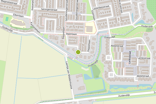 Ambulance-melding op Peppellaan, Dordrecht op 11 juni, kaart-overzicht