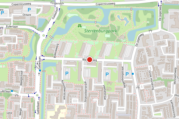 Brandweer-melding op Blaauwweg, Dordrecht op 11 juni, kaart-overzicht