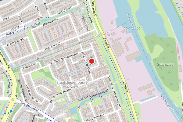 Brandweer-melding op Adriaan Pauwpad, Zwijndrecht op 11 juni, kaart-overzicht