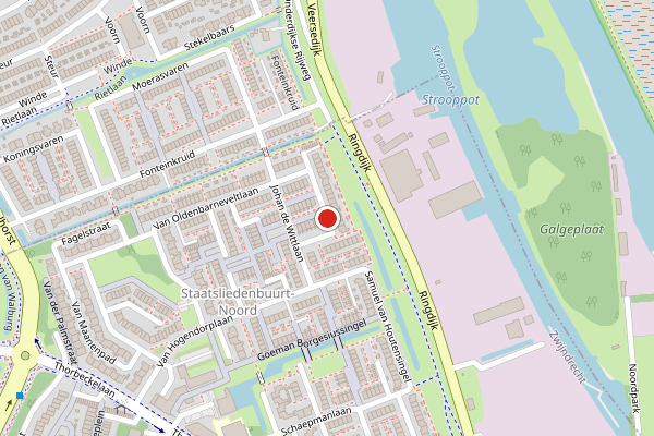 Brandweer-melding op Anthonie Heinsiusstraat, Zwijndrecht op 11 juni, kaart-overzicht