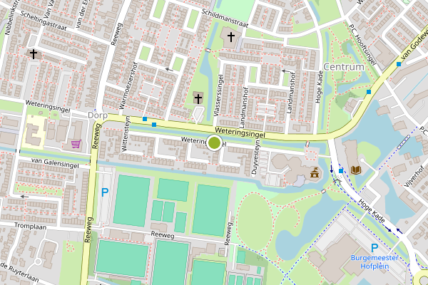 Ambulance-melding op Weteringsingel, Hendrik-Ido-Ambacht op 11 juni, kaart-overzicht