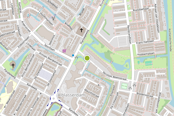 Ambulance-melding op Nicolaas Beetsstraat, Alblasserdam op 11 juni, kaart-overzicht