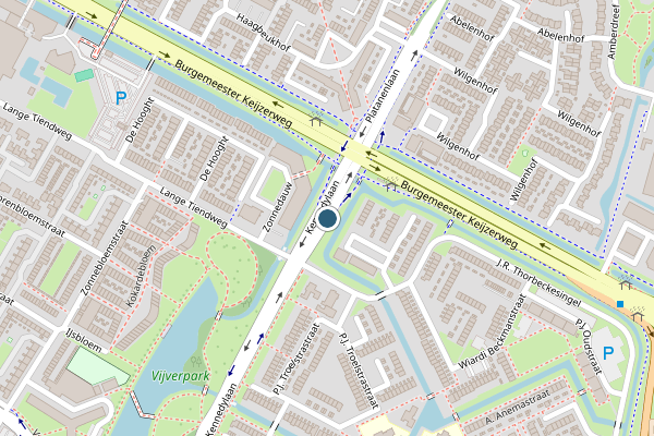 Politie-melding op Kennedylaan, Papendrecht op 12 juni, kaart-overzicht