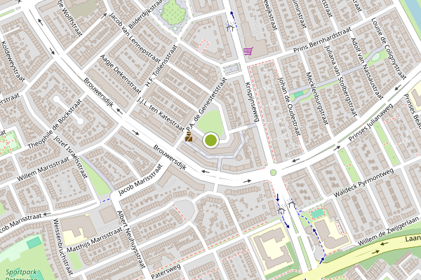 Ambulance-melding op Nicolaas Beetsplein, Dordrecht op 12 juni, kaart-overzicht