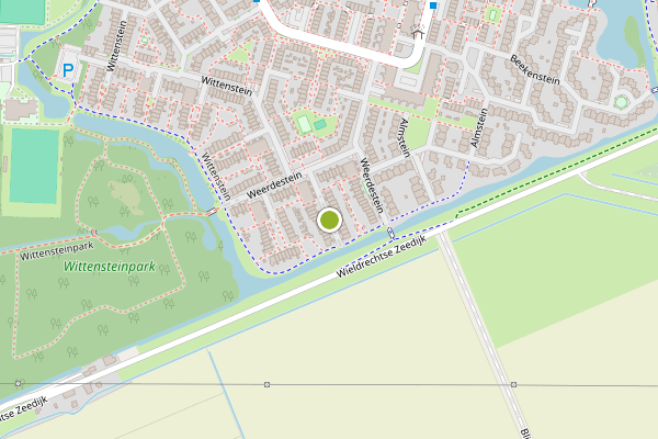 Ambulance-melding op Weerdestein, Dordrecht op 12 juni, kaart-overzicht
