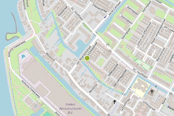 Ambulance-melding op Da Costastraat, Papendrecht op 12 juni, kaart-overzicht