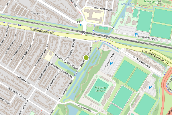 Ambulance-melding op Twintighoevenweg, Dordrecht op 13 juni, kaart-overzicht
