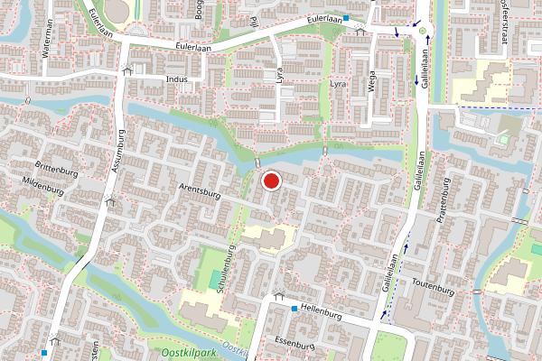Brandweer-melding op Zwaluwenburg, Dordrecht op 14 juni, kaart-overzicht