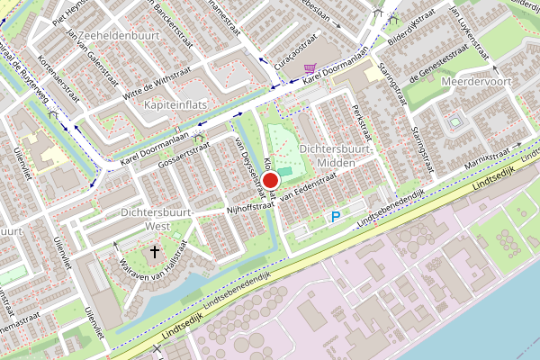 Brandweer-melding op Kloosstraat, Zwijndrecht op 14 juni, kaart-overzicht