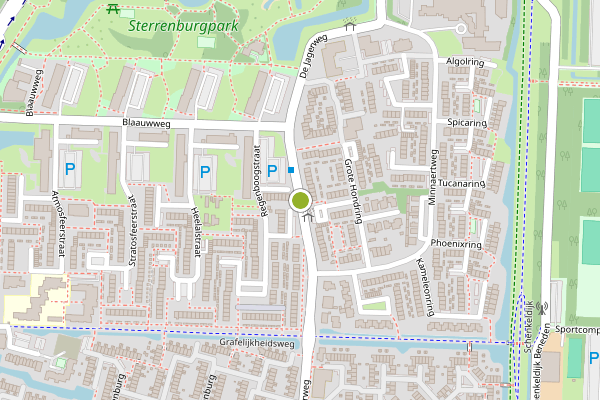 Ambulance-melding op De Jagerweg, Dordrecht op 14 juni, kaart-overzicht