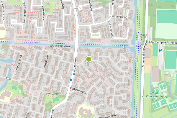 Ambulance-melding op Cannenburg, Dordrecht op 14 juni, kaart-overzicht