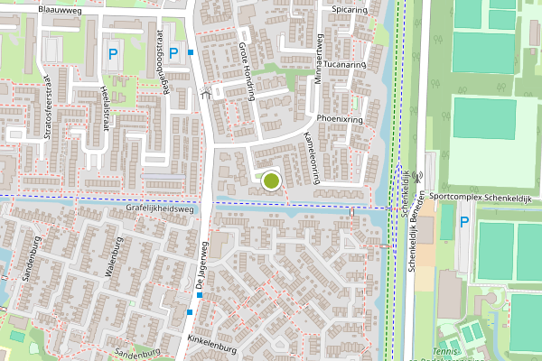 Ambulance-melding op Herculesring, Dordrecht op 15 juni, kaart-overzicht