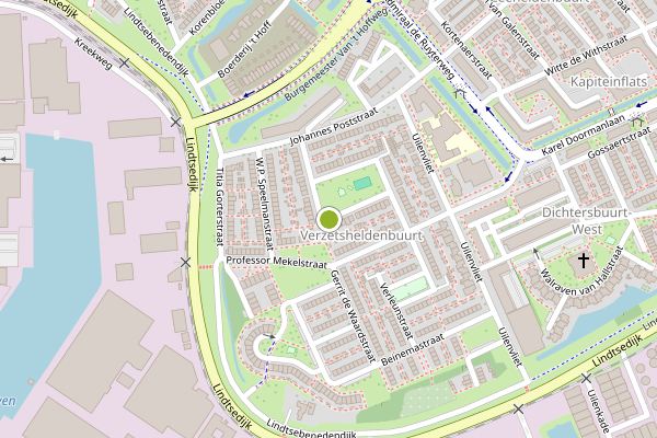 Ambulance-melding op Gerrit van der Veenstraat, Zwijndrecht op 15 juni, kaart-overzicht