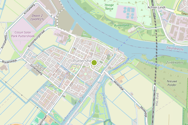 Ambulance-melding op Ring, Puttershoek op 15 juni, kaart-overzicht