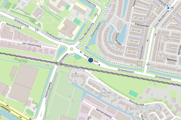 Politie-melding op Groenezoom, Dordrecht op 15 juni, kaart-overzicht