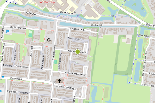 Ambulance-melding op Kleine Beerstraat, Dordrecht op 16 juni, kaart-overzicht