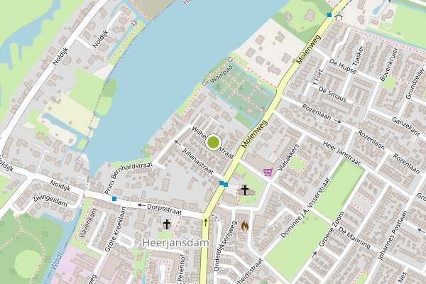 Ambulance-melding op Wilhelminastraat, Zwijndrecht op 16 juni, kaart-overzicht