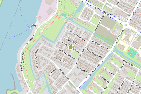 Ambulance-melding op Albert Verweijstraat, Papendrecht op 16 juni, kaart-overzicht