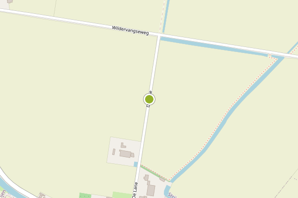 Ambulance-melding op De Lane, Strijen op 16 juni, kaart-overzicht