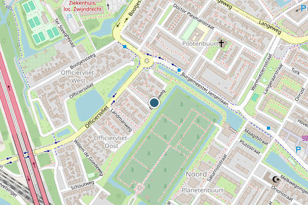 Politie-melding op Baljuwweg, Zwijndrecht op 16 juni, kaart-overzicht