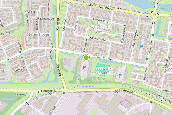 Ambulance-melding op Fazantplein, Zwijndrecht op 17 juni, kaart-overzicht