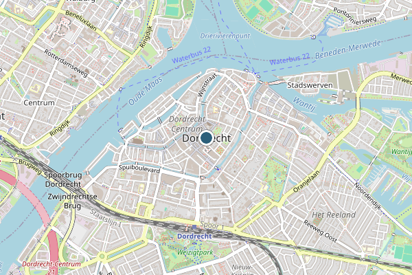 Politie-melding op Dordrecht op 17 juni, kaart-overzicht