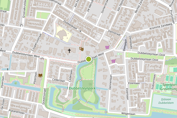 Ambulance-melding op Dubbelsteynlaan West, Dordrecht op 18 juni, kaart-overzicht