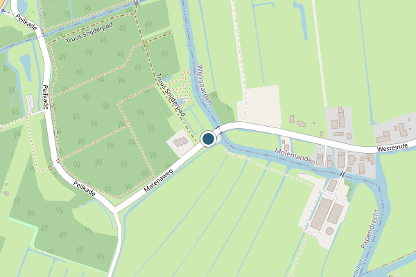 Politie-melding op Matenaweg, Papendrecht op 17 juni, kaart-overzicht