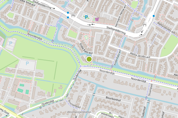 Ambulance-melding op Aletta Jacobs-erf, Dordrecht op 18 juni, kaart-overzicht