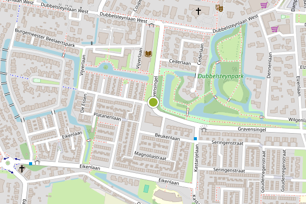 Ambulance-melding op Gravensingel, Dordrecht op 18 juni, kaart-overzicht