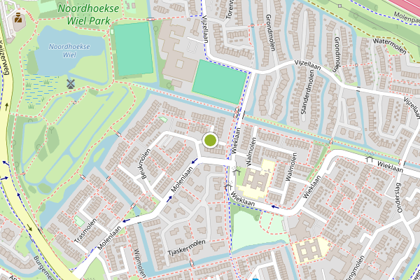 Ambulance-melding op Beukmolen, Papendrecht op 18 juni, kaart-overzicht