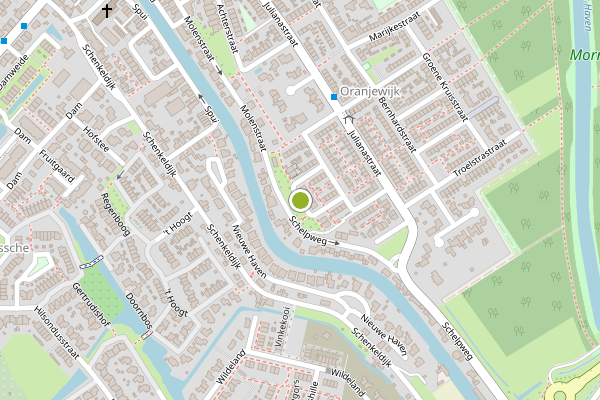 Ambulance-melding op Emmastraat, Strijen op 19 juni, kaart-overzicht