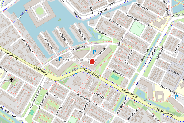 Brandweer-melding op Eemsteintoren, Zwijndrecht op 21 juni, kaart-overzicht