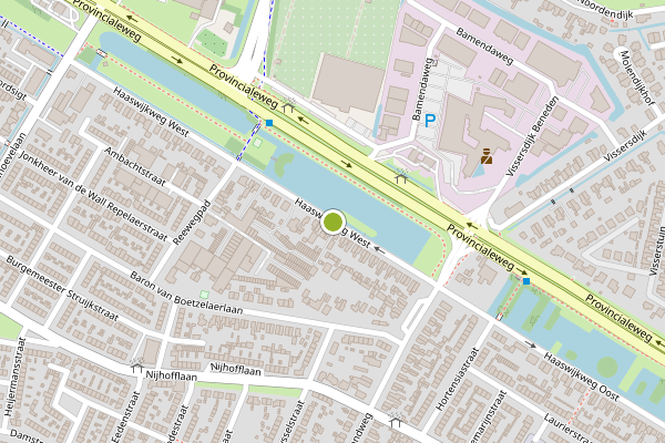 Ambulance-melding op Haaswijkweg West, Dordrecht op 22 juni, kaart-overzicht