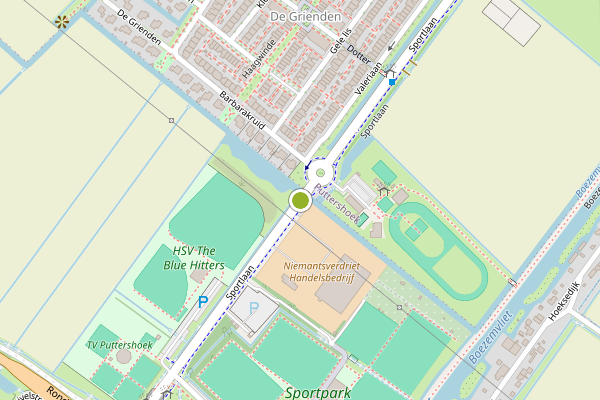 Ambulance-melding op Sportlaan, Maasdam op 23 juni, kaart-overzicht