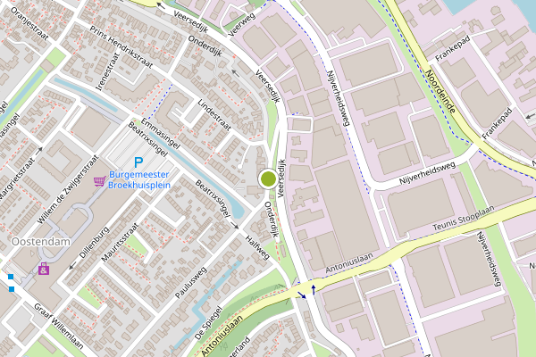 Ambulance-melding op Paulusweg, Hendrik-Ido-Ambacht op 23 juni, kaart-overzicht