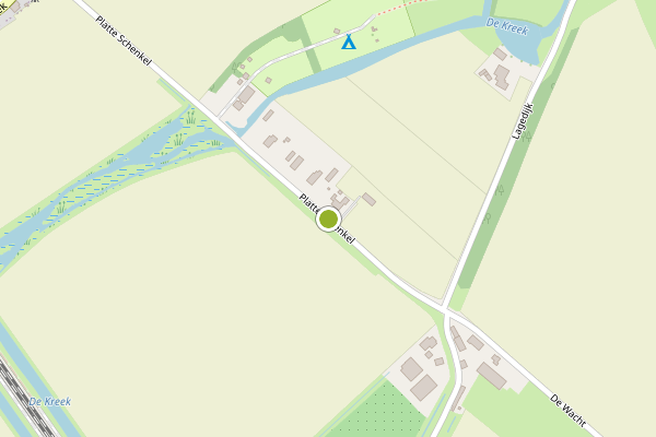 Ambulance-melding op Platte Schenkel, 's-Gravendeel op 23 juni, kaart-overzicht