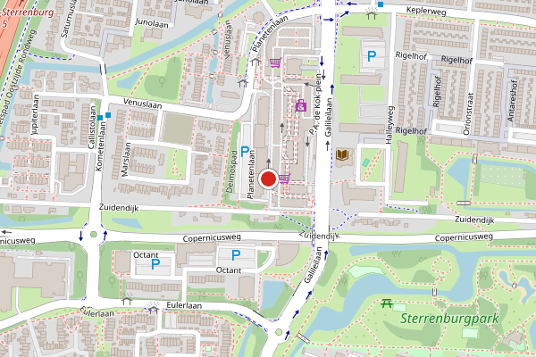 Brandweer-melding op P.A. de Kok-plein, Dordrecht op 23 juni, kaart-overzicht