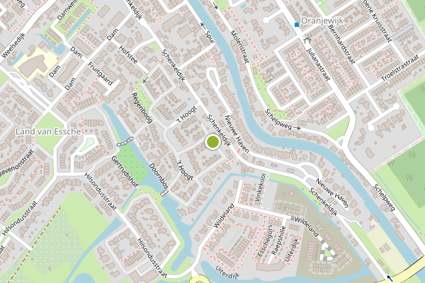 Ambulance-melding op de Vredenburg, Strijen op 23 juni, kaart-overzicht