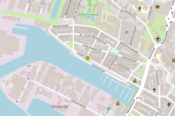 Ambulance-melding op Havenstraat, Sliedrecht op 23 juni, kaart-overzicht